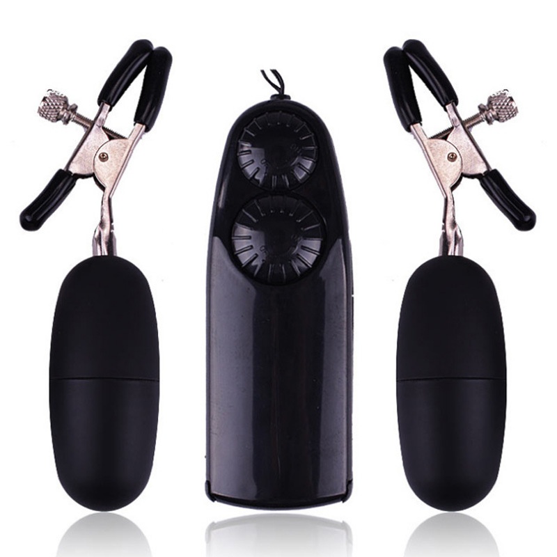 Pinces à œufs vibrantes sexy, produits pour adultes, masturbateur pour orgasme féminin, vibromasseur électrique pour stimulation des mamelons, double fonction_voghion.com