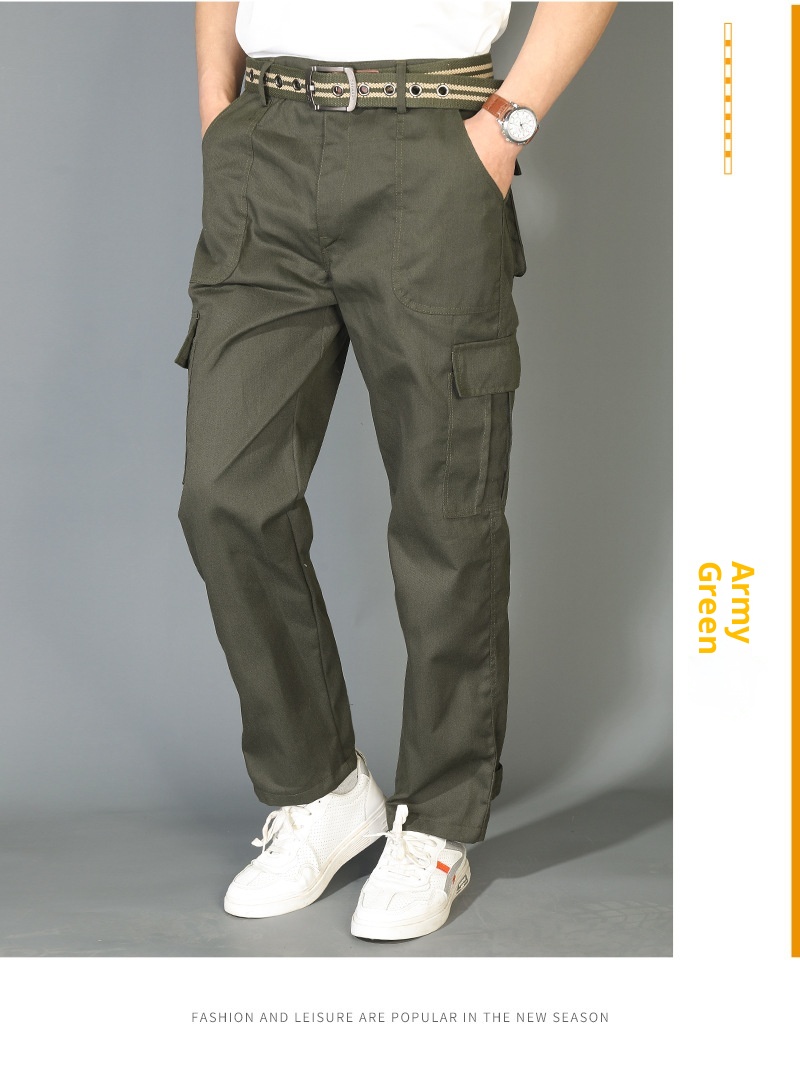 Pantaloni lunghi da lavoro mimetici da uomo, resistenti all'usura, antisporco, larghi e casual, da allenamento_voghion.com