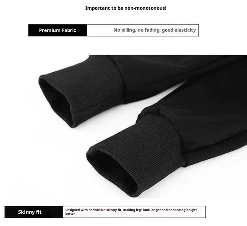 boy Men's Autumn Thin Casual Harem Nine-point Pants Trendy Versatile Slim Fit Skinny Jogger Sweatpants_voghion.com