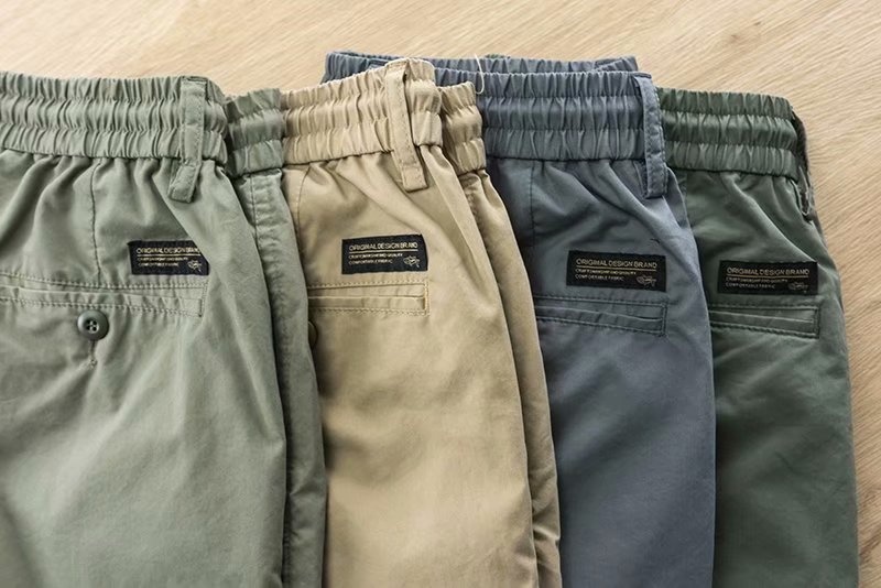 boy Autumn Korean Style Color Block Men's Jogger Slightly Elastic Waist Slim Fit Casual Sports Thin Long Pants_voghion.com