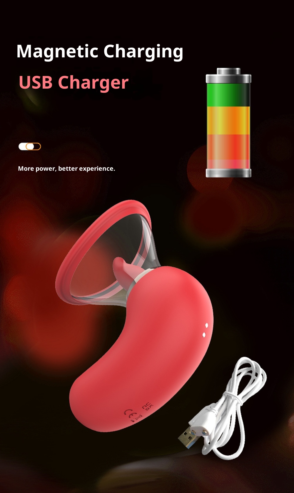 Anna, pompa per il seno portatile con display digitale, per donne, masturbazione, suzione, simulazione della lingua, vibratore per punto G_voghion.com