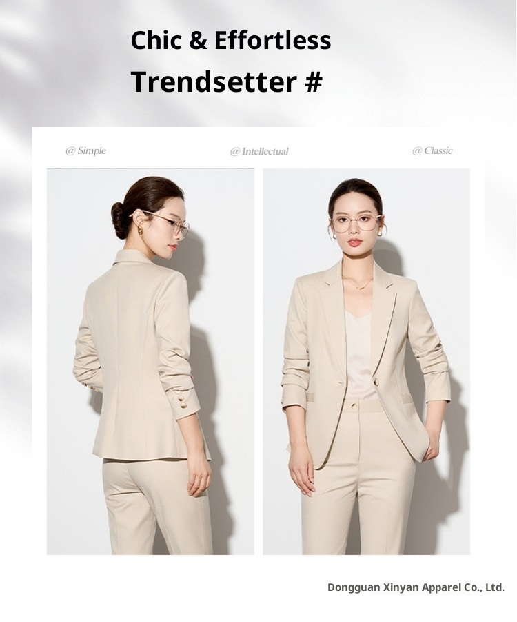 girl Girl Gray Professional Suit Set For Women, Autumn And Winter New Business Workwear, Property Sales Work Uniform, Commuting_voghion.com