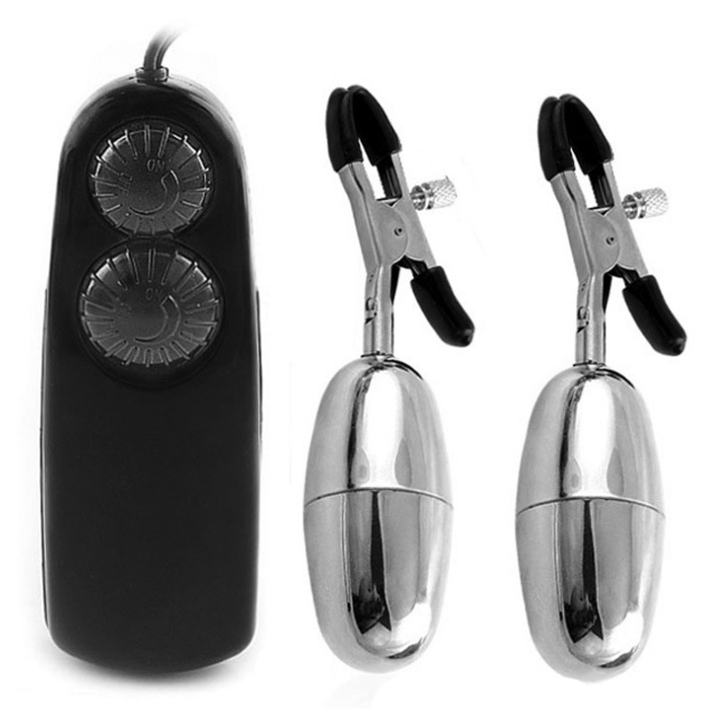 Pinces à œufs vibrantes sexy, produits pour adultes, masturbateur pour orgasme féminin, vibromasseur électrique pour stimulation des mamelons, double fonction_voghion.com