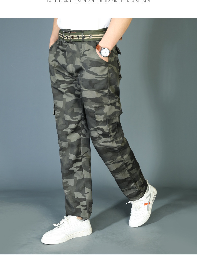 Pantaloni lunghi da lavoro mimetici da uomo, resistenti all'usura, antisporco, larghi e casual, da allenamento_voghion.com