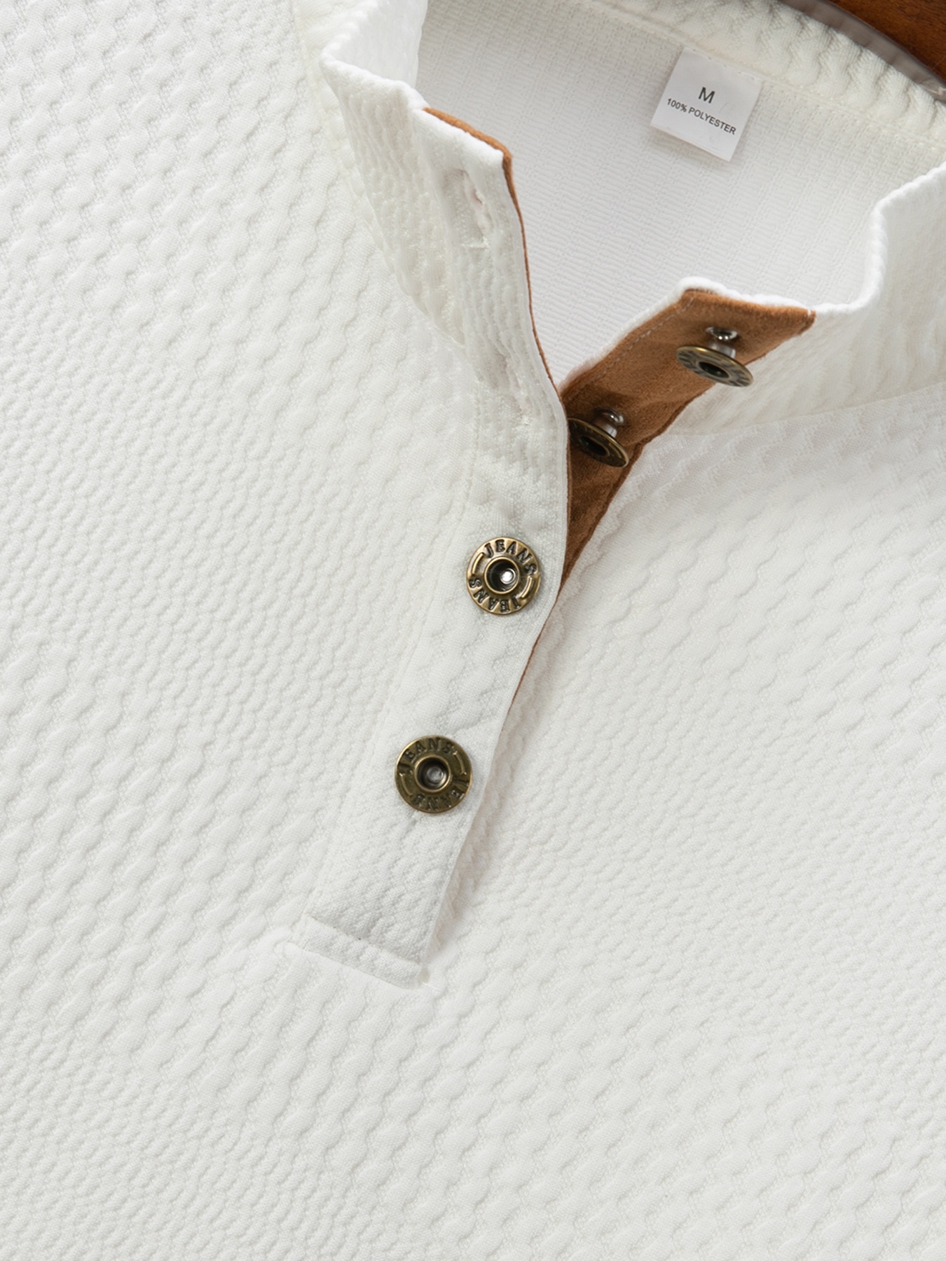 Polo décontracté à manches longues et col montant pour homme, collection printemps-automne 2025. Taille européenne._voghion.com