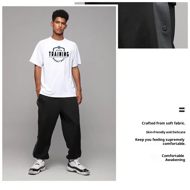 Pantaloni da jogging casual da uomo, lunghi, estivi, sottili, di tendenza nazionale, con bottoni, per ragazzi e ragazze_voghion.com