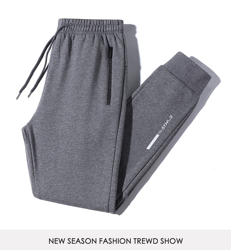 boy Men's Casual Autumn Winter New Cotton Fleece Plus Size Sweatpants Joggers Running Pants Trendy_voghion.com