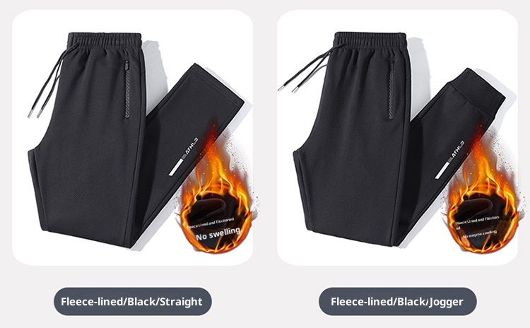 boy Men's Casual Autumn Winter New Cotton Fleece Plus Size Sweatpants Joggers Running Pants Trendy_voghion.com