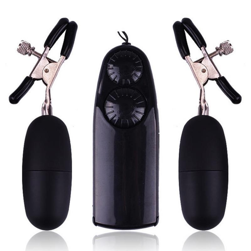 Orgasm Masturbator Egg Clamps Female Electric Nipple Stimulation Vibrating Double Adult Sex Toys_voghion.com