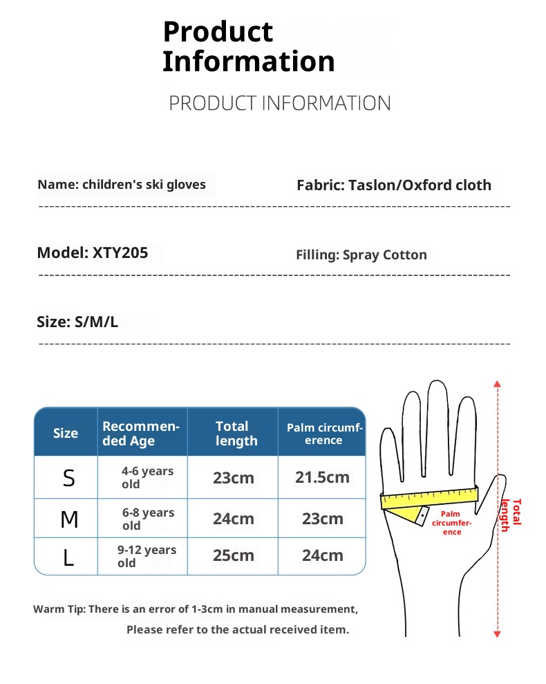 001 Kinder-Skihandschuhe, Winterhandschuhe, warm, für Damen und Herren, Touchscreen-fähig, fleecegefüttert, winddicht, wasserdicht, grenzüberschreitend, Fahrradhandschuhe_voghion.com