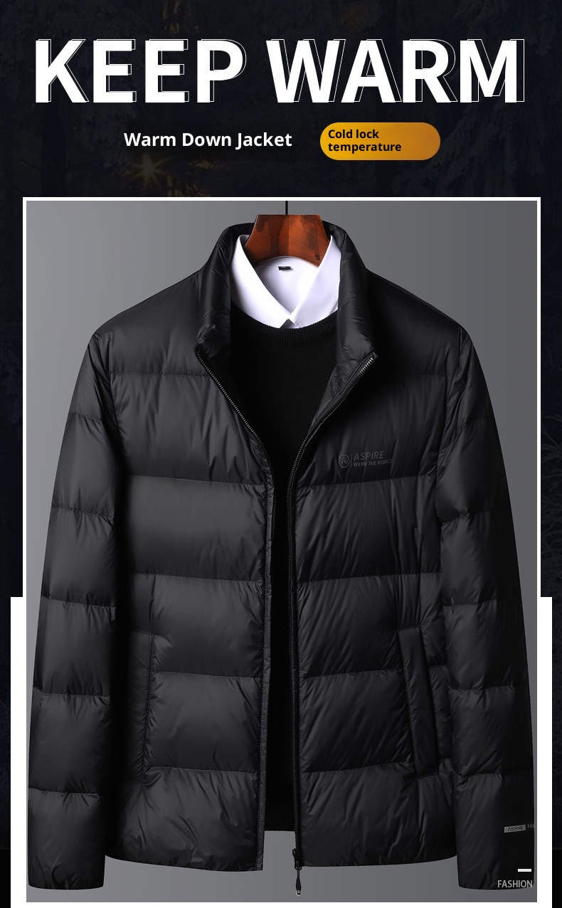 boy 2024 New Winter Men's Fashion Casual Versatile Thick Warm Cold-Proof Down Jacket Coat_voghion.com
