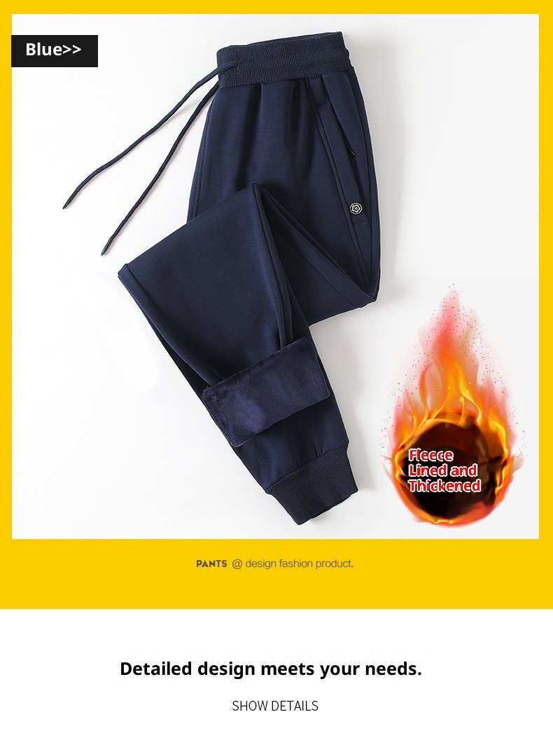 Pantaloni della tuta da uomo in puro cotone, autunnali e invernali, alla moda, larghi e dritti, sportivi, da lavoro, casual, lunghi_voghion.com