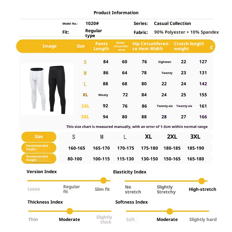 boy Men's Sports Compression Summer Basketball Fitness Running Training Quick-Dry Breathable Track Elastic Base Layer Long_voghion.com