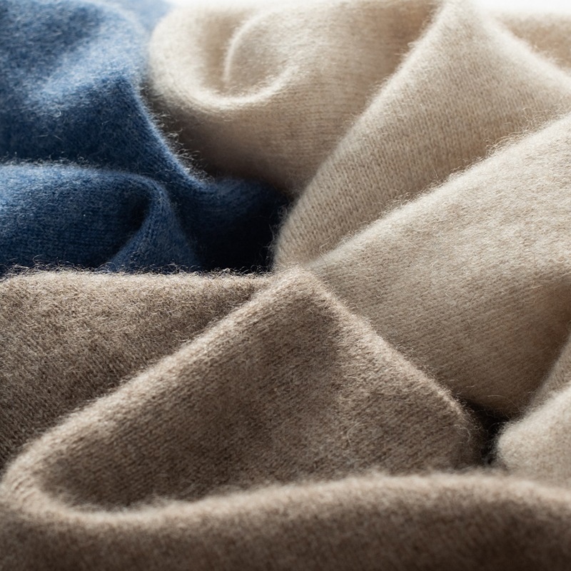 boy Seamless! Autumn Winter Half Turtleneck 100% Wool Men's First-Line Ready-to-Wear Versatile Sweater Knitted Base Shirt_voghion.com