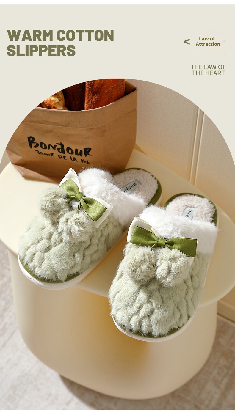 Zees Cute Women, Autumn And Winter 2024 New Indoor Warm Non-Slip Bedroom Home Cotton Slippers For Men_voghion.com
