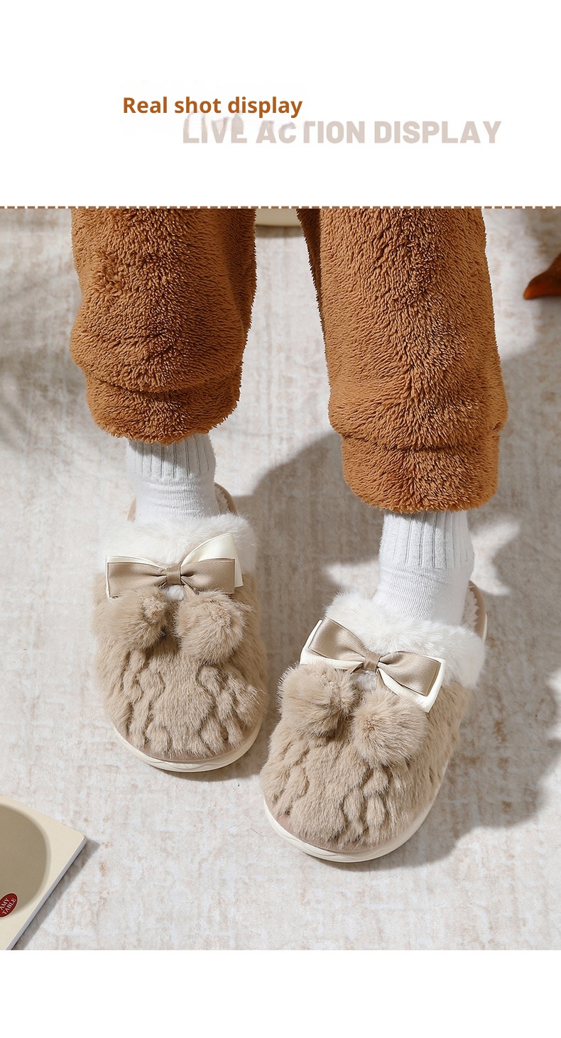 Zees Cute Women, Autumn And Winter 2024 New Indoor Warm Non-Slip Bedroom Home Cotton Slippers For Men_voghion.com
