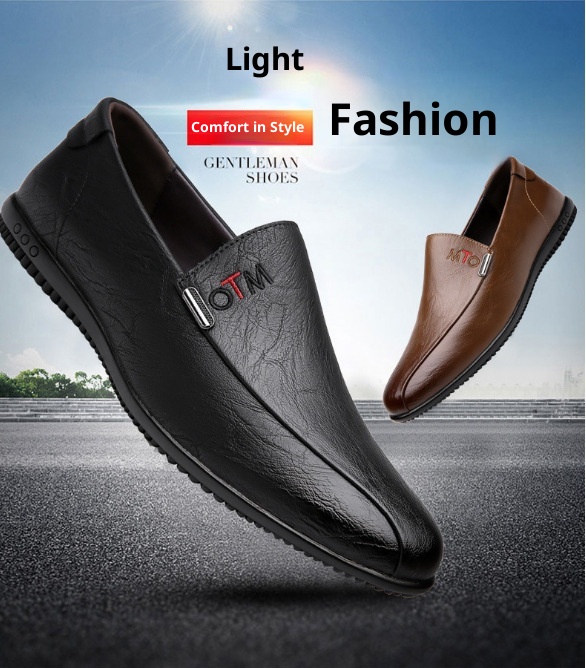 Voyage Voyage 2025 New Factory Direct Men's Loafers Breathable Casual Shoes Comfortable Leather Soft Sole Non-Slip Men_voghion.com