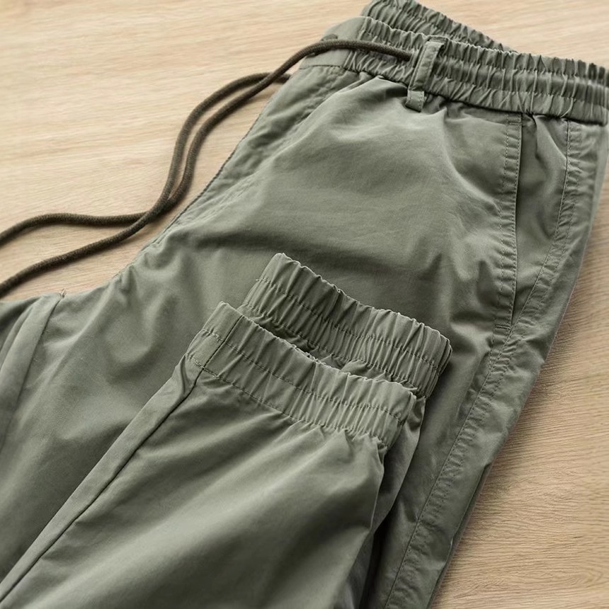 boy Autumn Korean Style Color Block Men's Jogger Slightly Elastic Waist Slim Fit Casual Sports Thin Long Pants_voghion.com