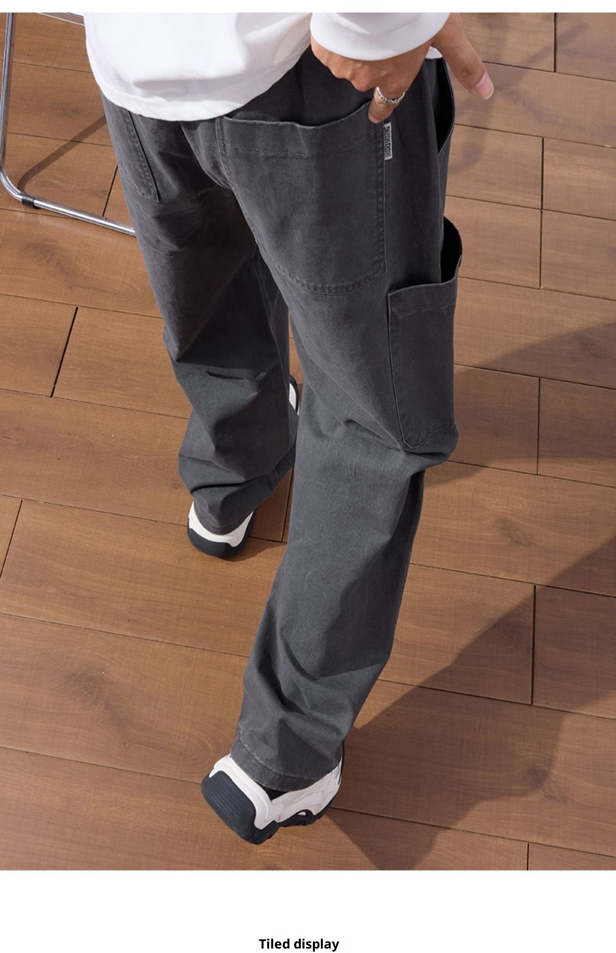 boy American Style Cleanfit Logging Work Men's Spring And Autumn 2025 New Loose Straight Casual Wide-Leg Pants_voghion.com