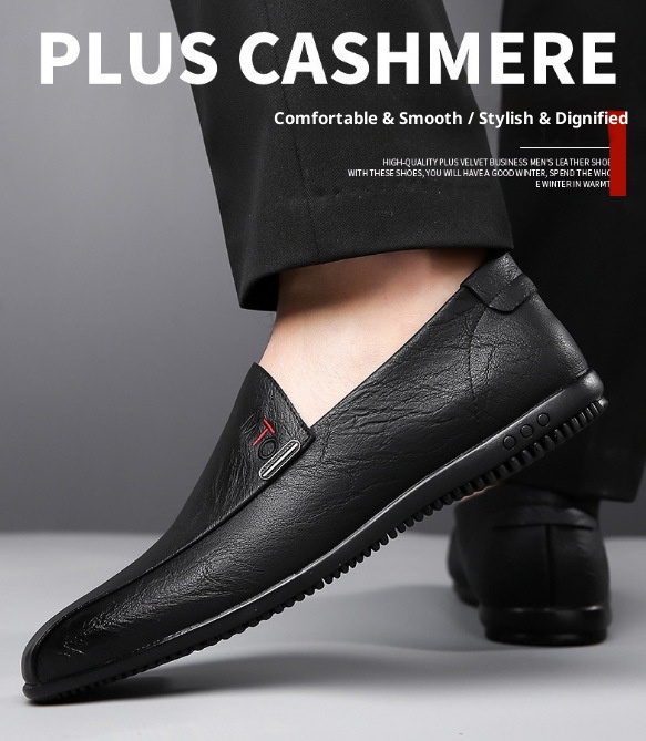 Voyage Voyage 2025 New Factory Direct Men's Loafers Breathable Casual Shoes Comfortable Leather Soft Sole Non-Slip Men_voghion.com