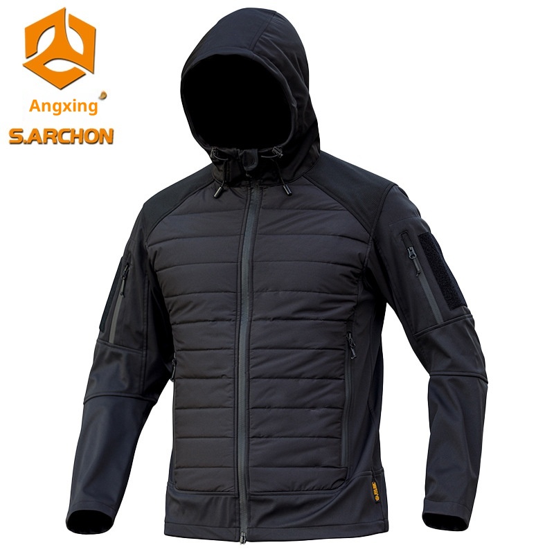 boy Boy Angken Autumn Winter Xuanwu Outdoor Tactical Cotton Men Warm Windproof Waterproof Camouflage Jacket Commuter Coat_voghion.com