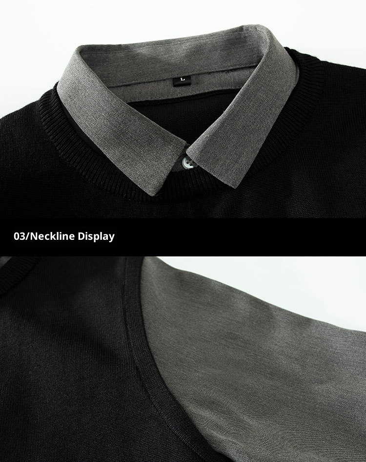 boy Boy Boy Boy Spring And Autumn Two-Piece Sweater Knitted Vest For Men Trendy 2025 New Fashion Casual Jacket Men's Clothing_voghion.com