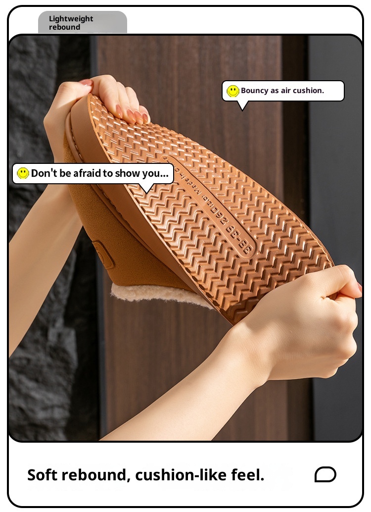 Zees New Cross-Border Foreign Trade Men Winter Fleece-Lined Warm Home Shoes Non-Slip Lamb Wool Cotton Slippers For Women_voghion.com