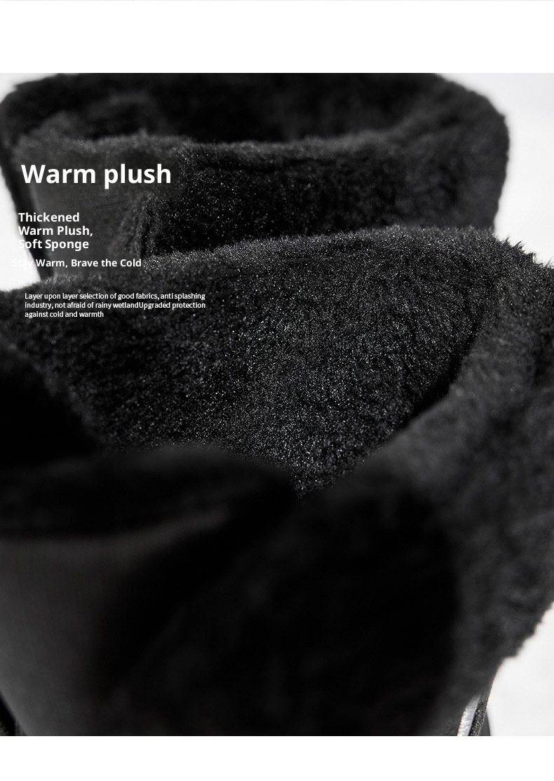 Zees Women's Boots With Fleece Lining, Thickened, Subzero Cold Resistant, Thick Sole, Waterproof, Non-Slip, Northeastern_voghion.com