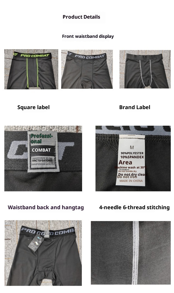 boy Men's Sports Compression Summer Basketball Fitness Running Training Quick-Dry Breathable Track Elastic Base Layer Long_voghion.com