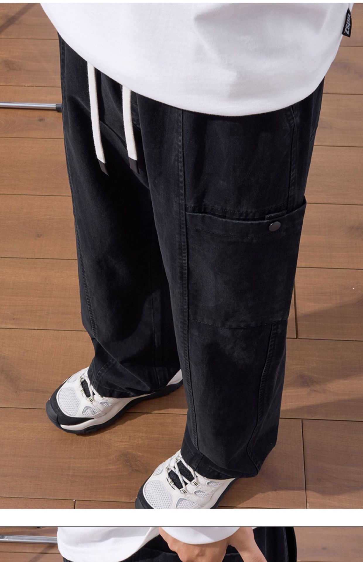 boy American Style Cleanfit Logging Work Men's Spring And Autumn 2025 New Loose Straight Casual Wide-Leg Pants_voghion.com