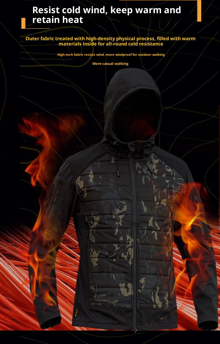 boy Boy Angken Autumn Winter Xuanwu Outdoor Tactical Cotton Men Warm Windproof Waterproof Camouflage Jacket Commuter Coat_voghion.com