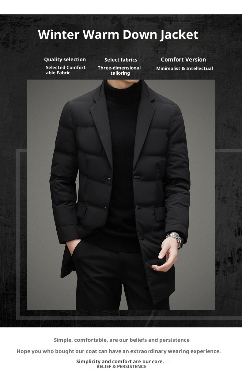 Herren-Businessjacke mit Stehkragen, mittellang, trendig_voghion.com