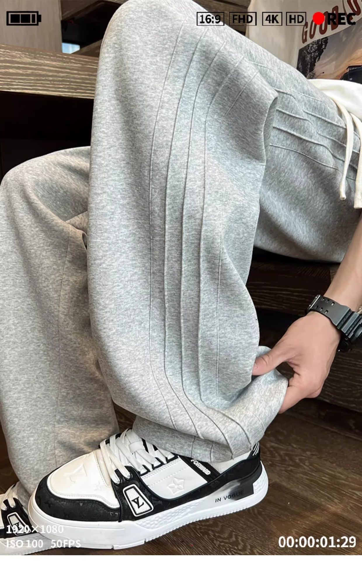 boy Plu Size Pure Cotton Gray Sweatpant Men Summer Thin Straight American Style Trendy Looe Men' Sport Caual Long_voghion.com