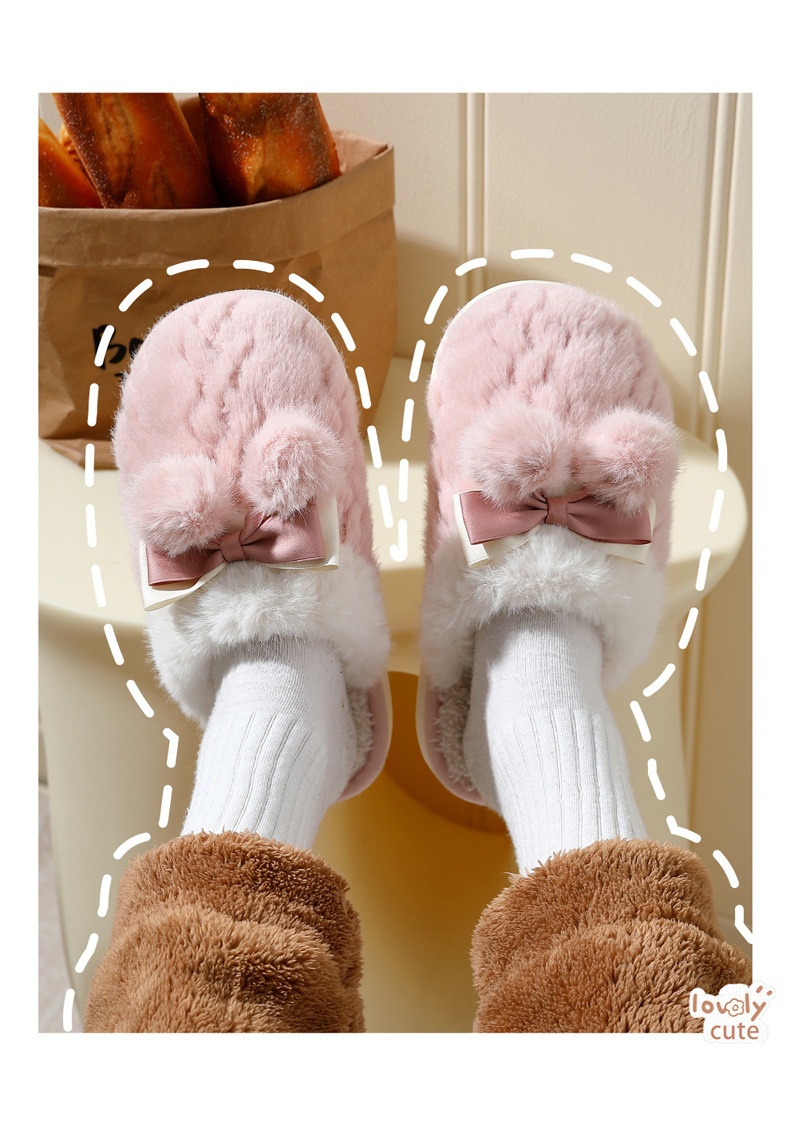 Zees Cute Women, Autumn And Winter 2024 New Indoor Warm Non-Slip Bedroom Home Cotton Slippers For Men_voghion.com
