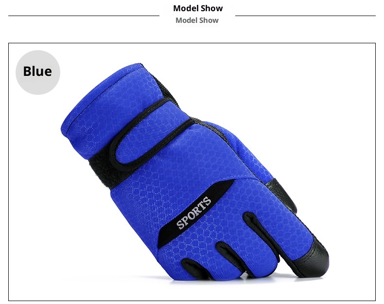 001 Guanti da sci da moto invernali da uomo in cotone, caldi, spessi, antivento, antifreddo, antiscivolo_voghion.com