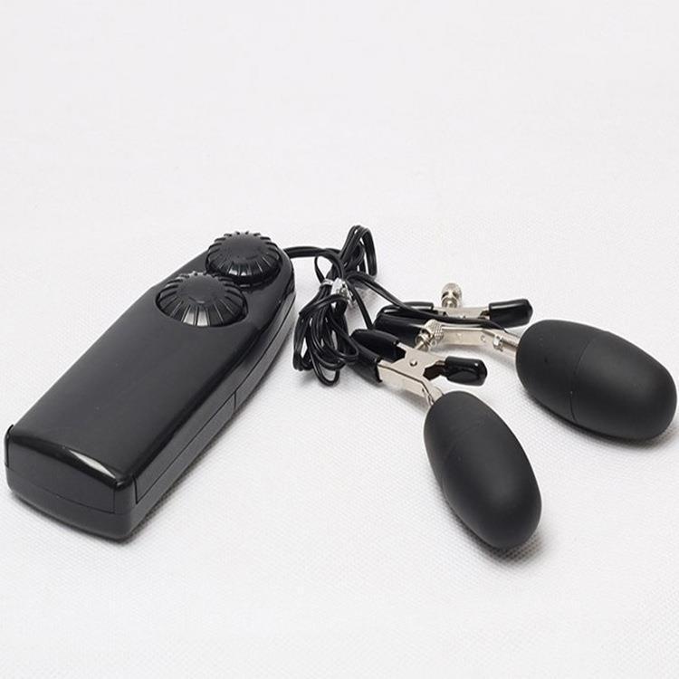 Orgasm Masturbator Egg Clamps Female Electric Nipple Stimulation Vibrating Double Adult Sex Toys_voghion.com