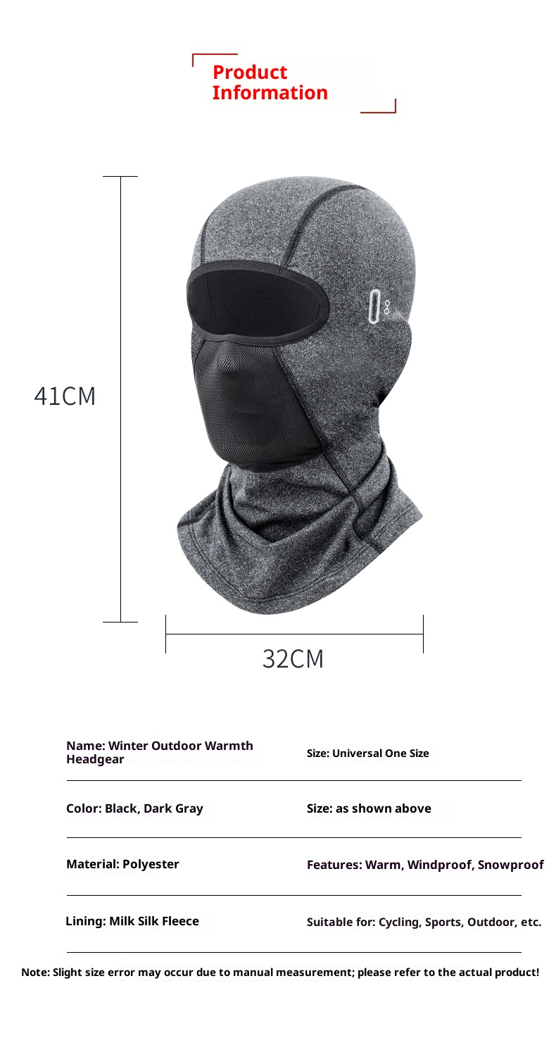ActiveGo Copricapo antivento per motociclisti, antifreddo, per autunno e inverno, più scaldacollo in velluto, per lo sci_voghion.com