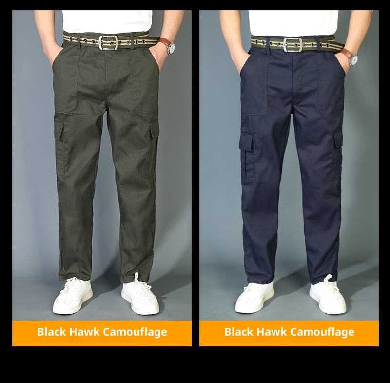 Pantaloni lunghi da lavoro mimetici da uomo, resistenti all'usura, antisporco, larghi e casual, da allenamento_voghion.com