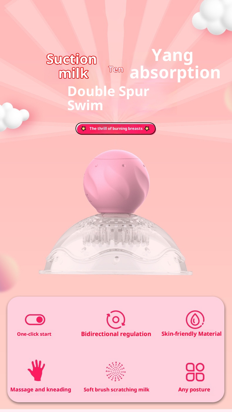 Pompe à seins, masseur de mamelons, jouet sexuel féminin pour couples, à utiliser au lit._voghion.com