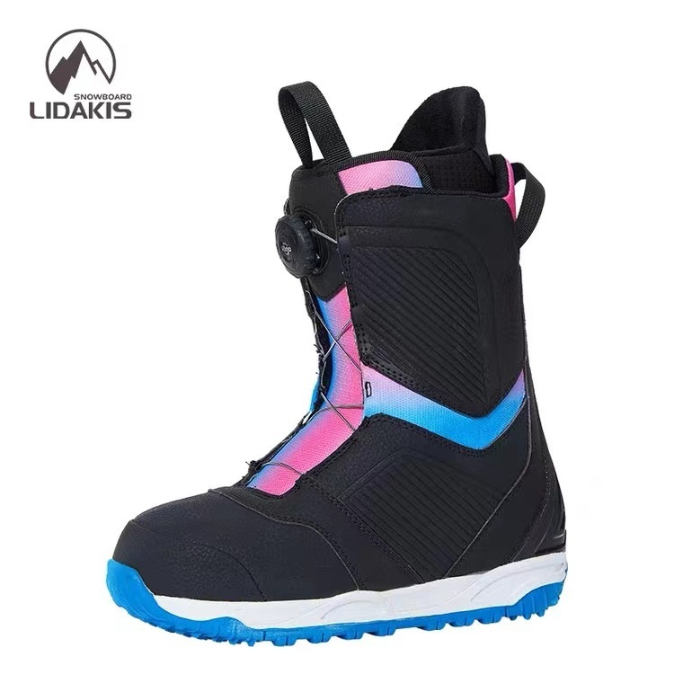 Zees 22 Neue, sofort lieferbare Snowboard-Skischuhe mit Stahlschnalle für Damen – Schnell anzuziehen, stoßdämpfend, rutschfest und warm._voghion.com