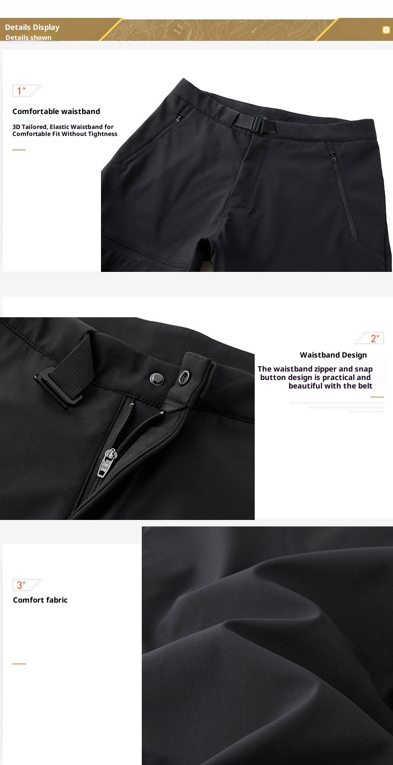 boy Men's Wear-Resistant Hiking Waterproof Windproof Sports Fashion Youth Straight-Leg Long Outdoor Casual Tactical Pants_voghion.com