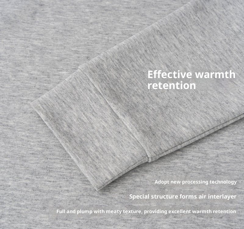 Polo da uomo in cotone Xinjiang spesso unisex con colletto a maniche lunghe e strato d'aria da 300 g di alta qualità_voghion.com