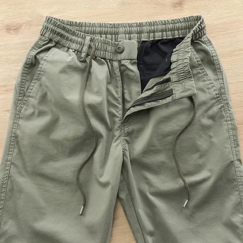 boy Autumn Korean Style Color Block Men's Jogger Slightly Elastic Waist Slim Fit Casual Sports Thin Long Pants_voghion.com