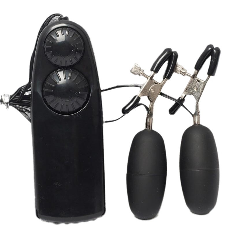 Pinces à œufs vibrantes sexy, produits pour adultes, masturbateur pour orgasme féminin, vibromasseur électrique pour stimulation des mamelons, double fonction_voghion.com