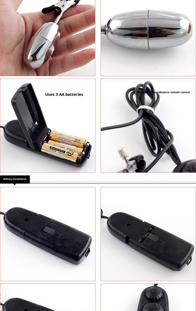 Pinces à œufs vibrantes sexy, produits pour adultes, masturbateur pour orgasme féminin, vibromasseur électrique pour stimulation des mamelons, double fonction_voghion.com