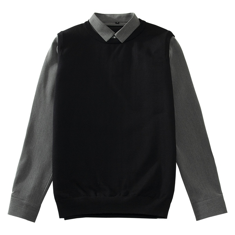 boy Boy Boy Boy Spring And Autumn Two-Piece Sweater Knitted Vest For Men Trendy 2025 New Fashion Casual Jacket Men's Clothing_voghion.com