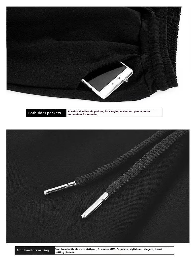 boy Men's Autumn Thin Casual Harem Nine-point Pants Trendy Versatile Slim Fit Skinny Jogger Sweatpants_voghion.com