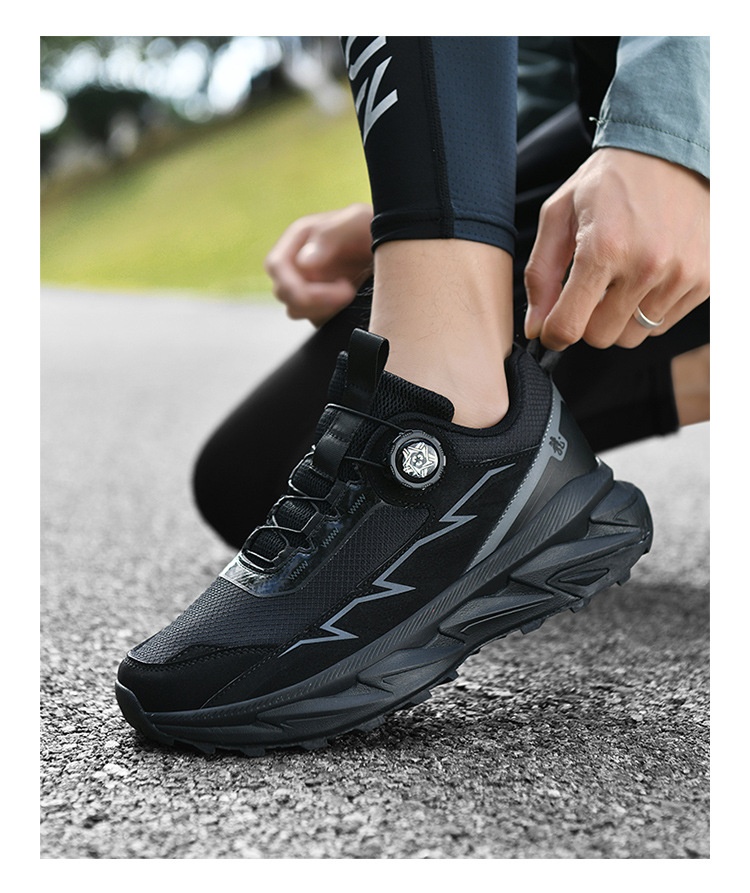 Zees Primavera Nuove Scarpe Sportive Casual da Uomo in Mesh Extra Large con Bottoni Rotanti_voghion.com