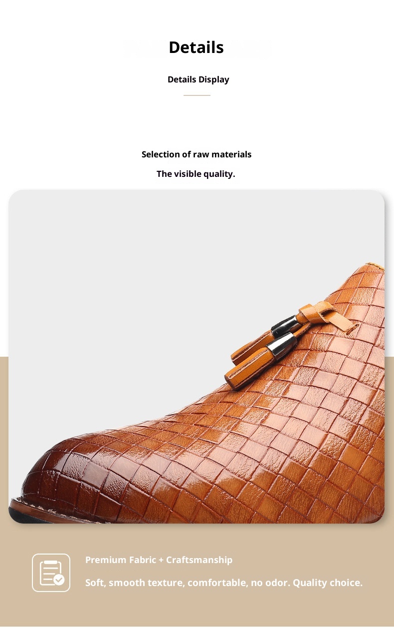 Voyage Voyage New Casual Loafers Large Size Slip-On Lazy One-Step-On Tassel Fashion Versatile Men's Shoes_voghion.com