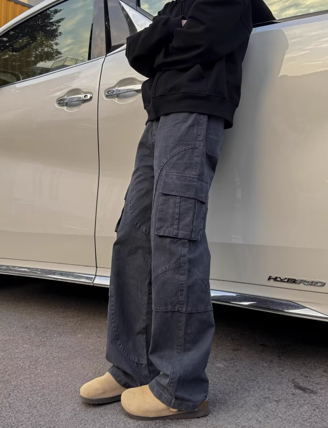 boy American Style Multi-Pocket Cargo For Men Spring New Cleanfit Straight High Street Casual Sports Wide-Leg Pants_voghion.com